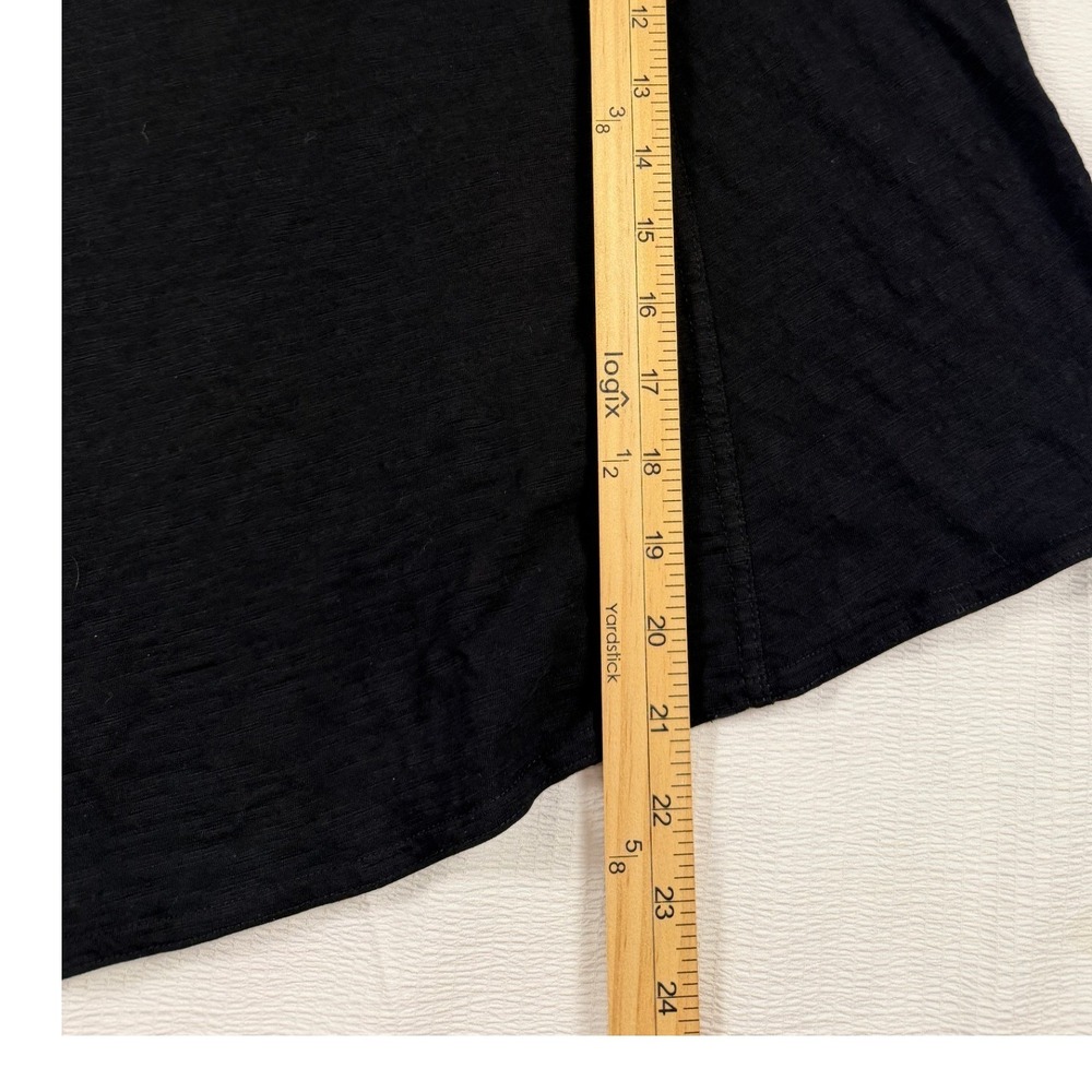 Prana Black Asymmetrical Slub Knit Midi Skirt Womens XS Casual Travel Gorpcore - Picture 4 of 6
